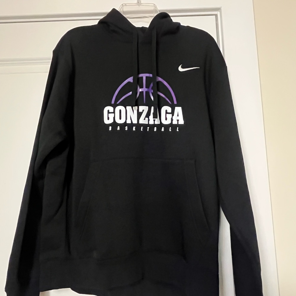 Nike Black Hoodie with Tag Detail